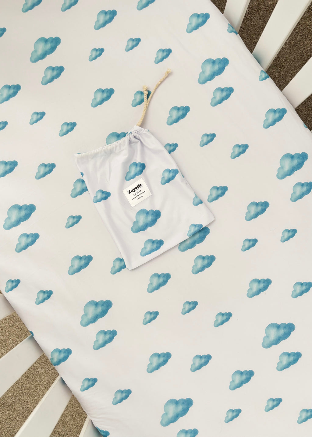 Clouds - Fitted Cot Sheet