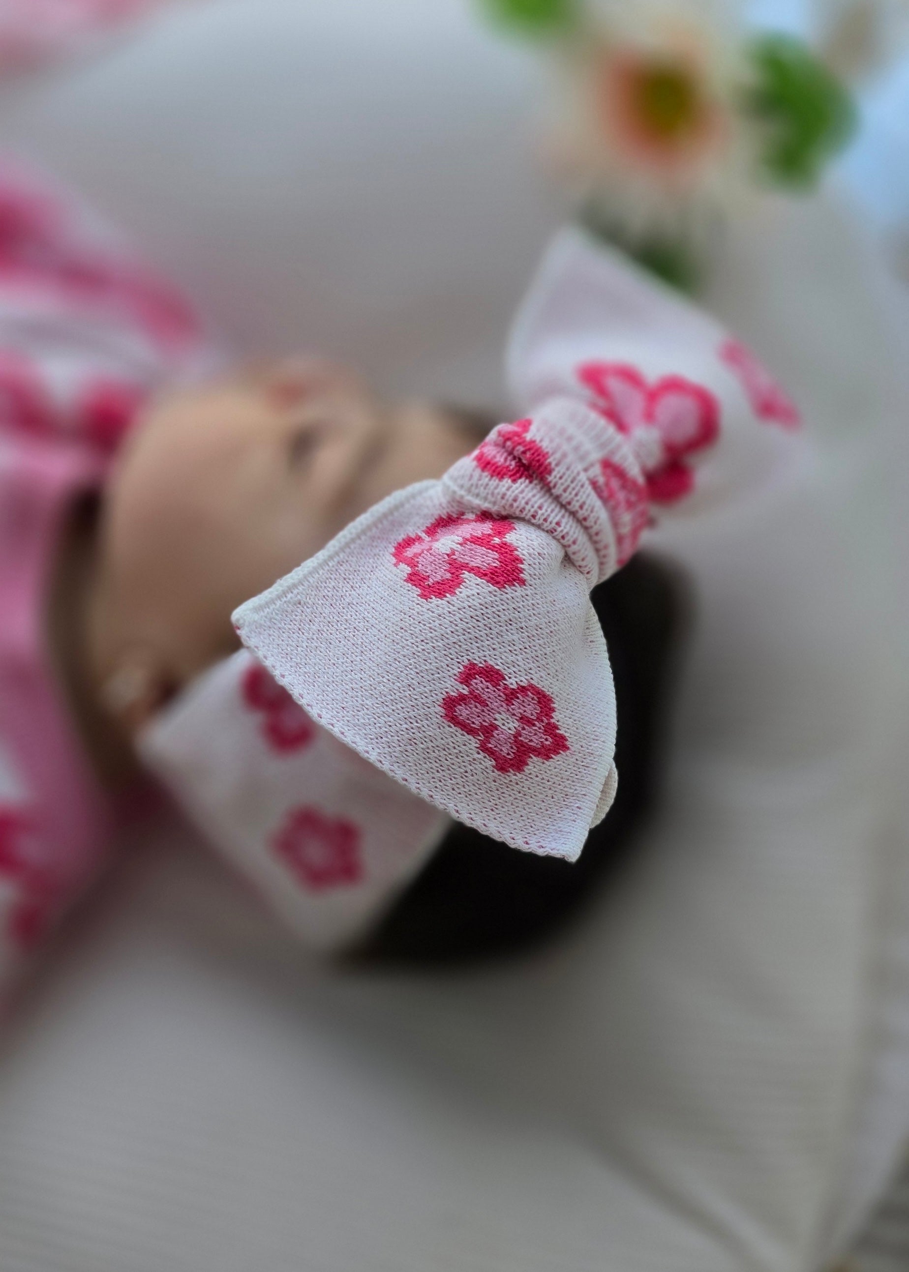 Knitted Headband - Floral