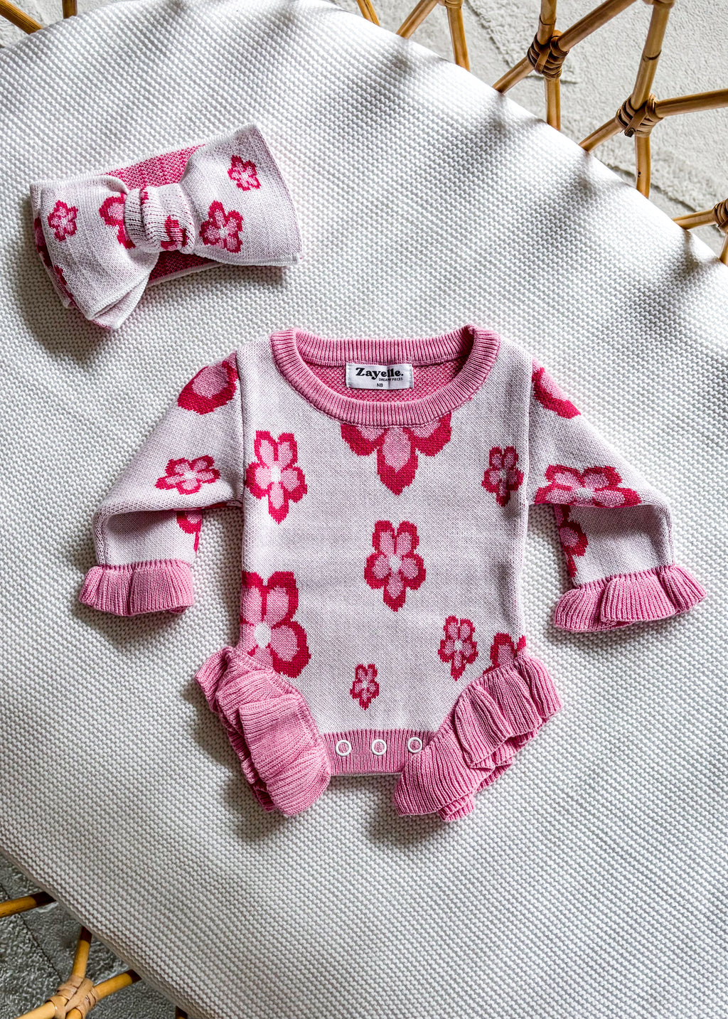 Knitted Frill Bodysuit -