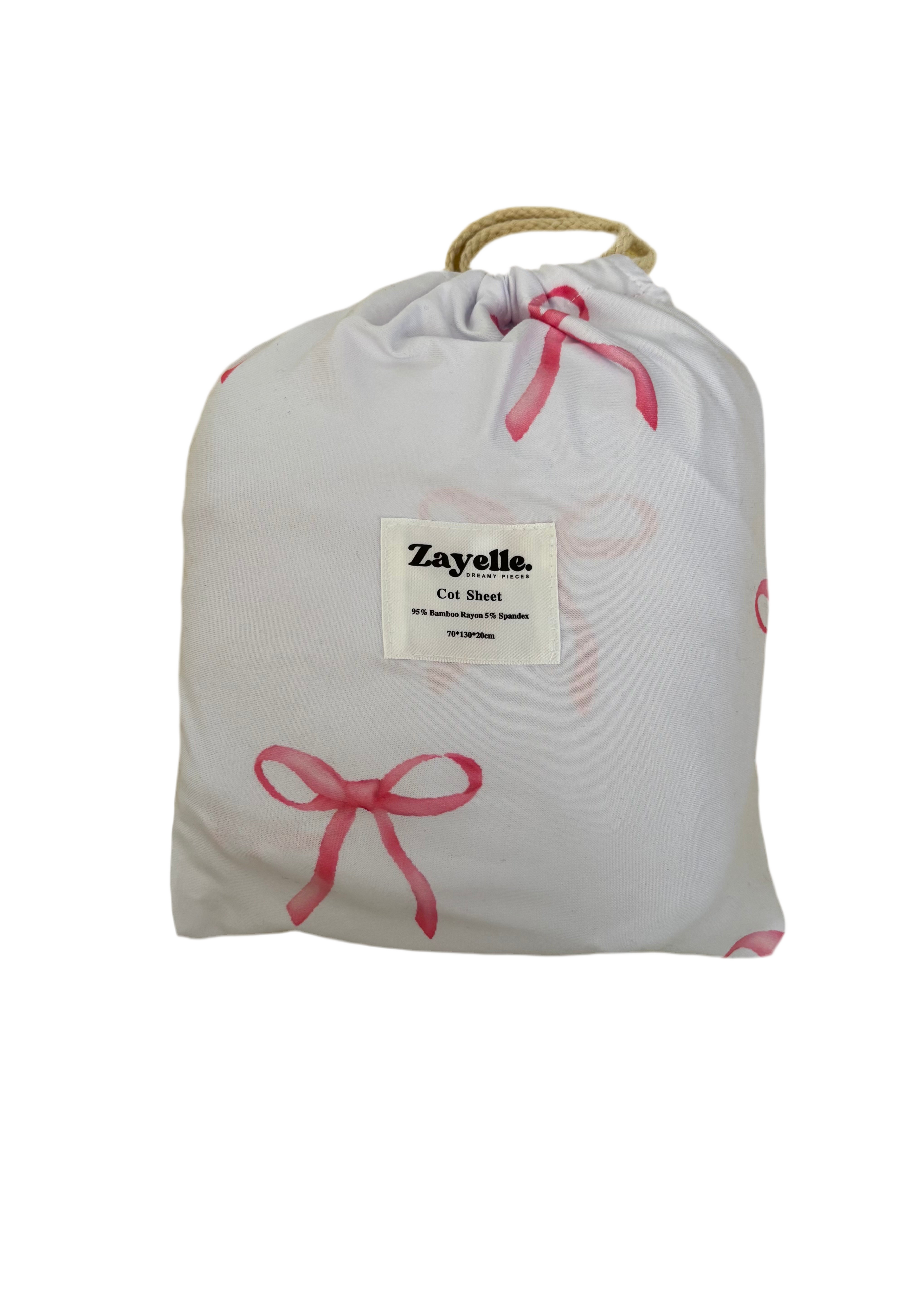 Bows - Fitted Cot Sheet