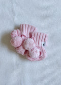 Pom Pom Booties - Blush