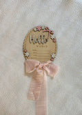 Announcement Plaque - Baby Girl