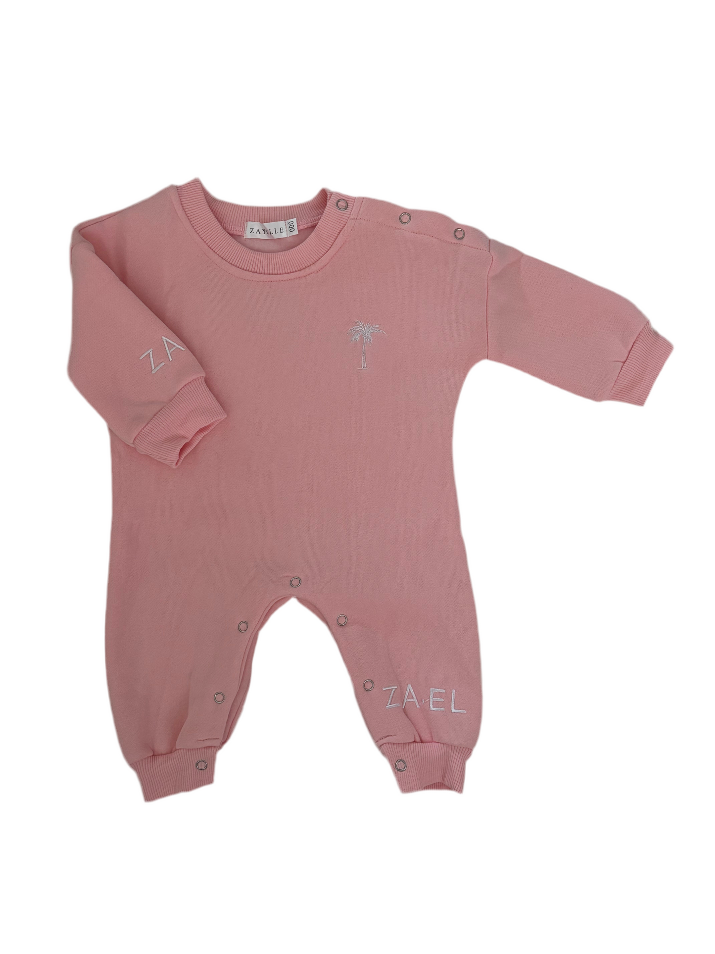 Pink Tracksuit Romper