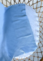 Signature Knitted Blanket - Blue