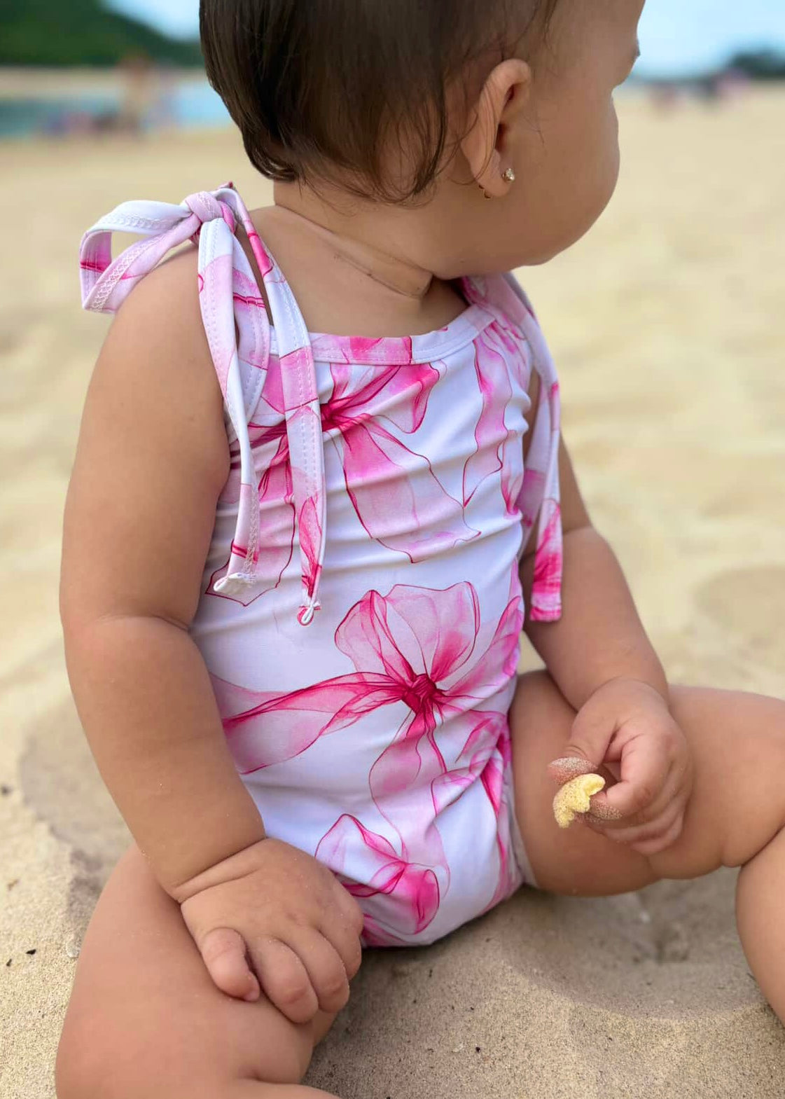 Bows - Shoulder Strap Swimsuit