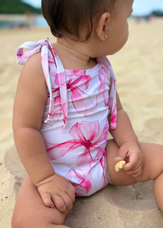 Bows - Shoulder Strap Swimsuit