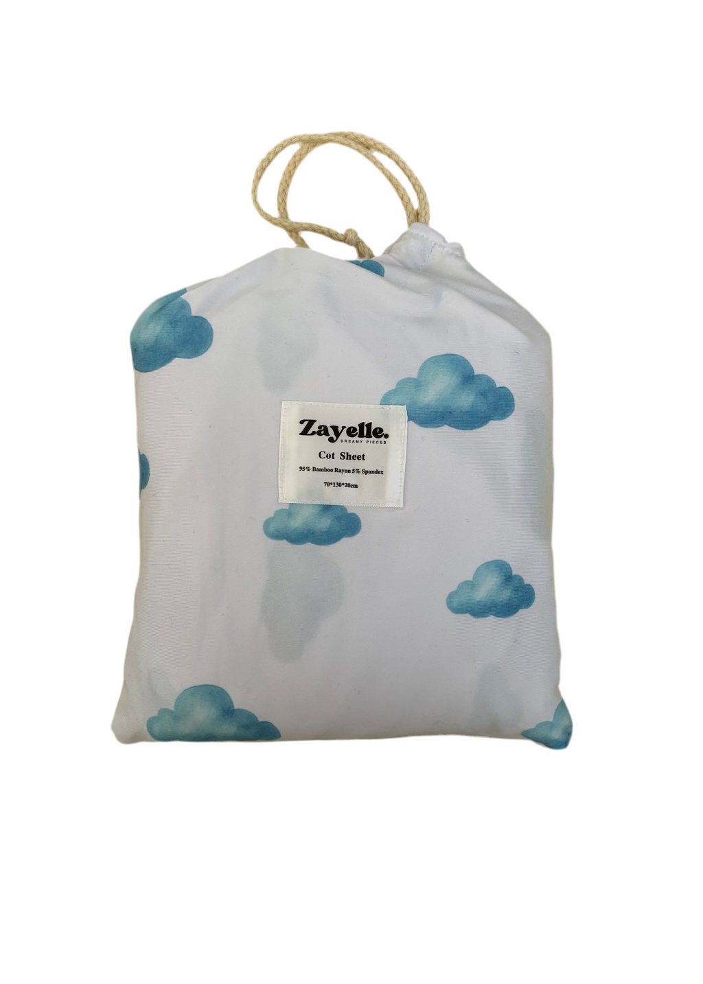 Clouds - Fitted Cot Sheet