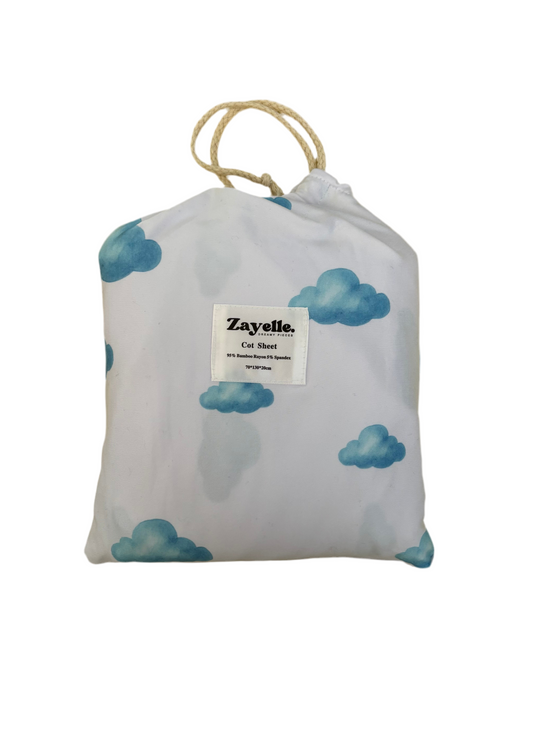 Clouds - Fitted Cot Sheet
