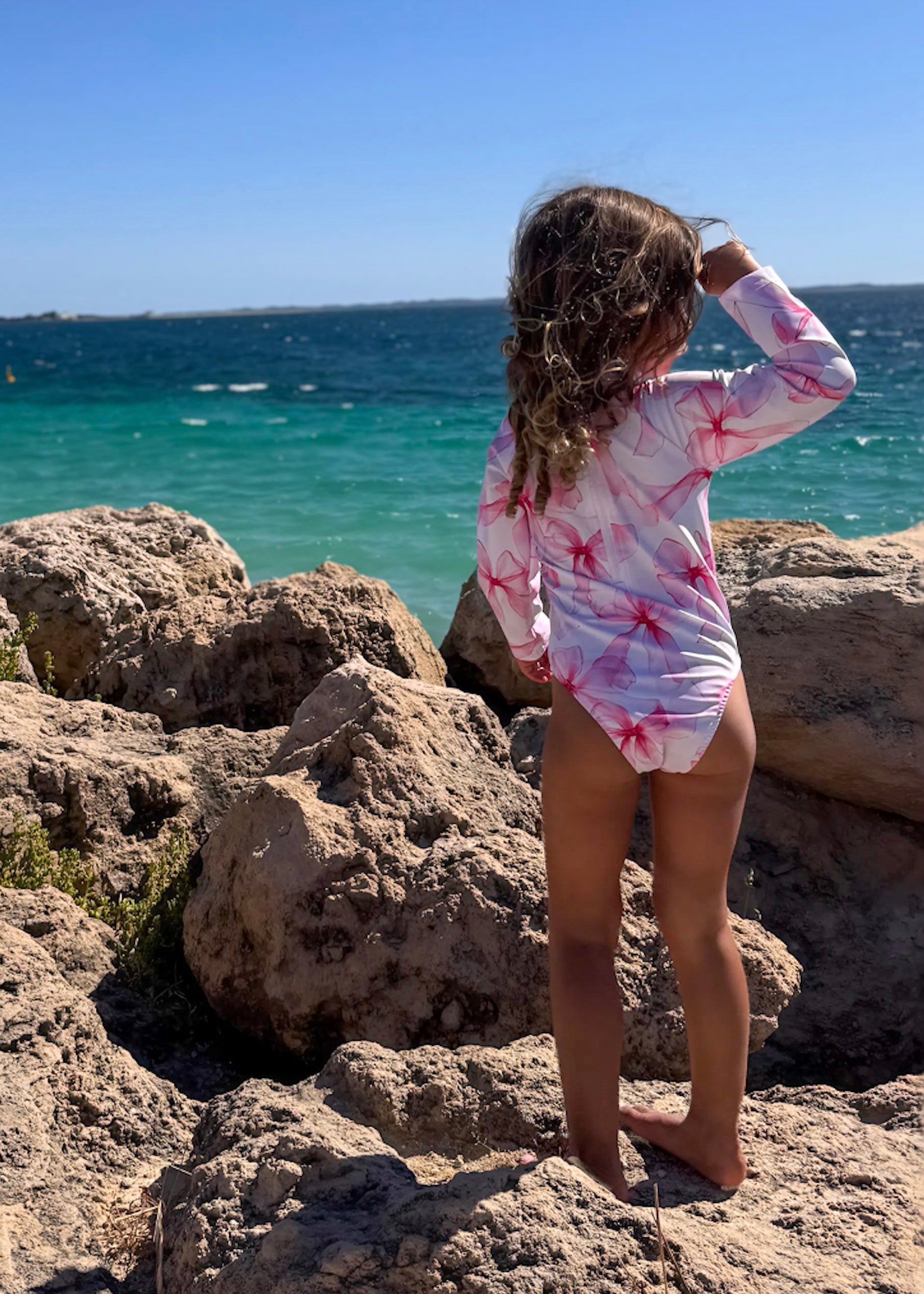 Bows - Long Sleeve Swimsuit