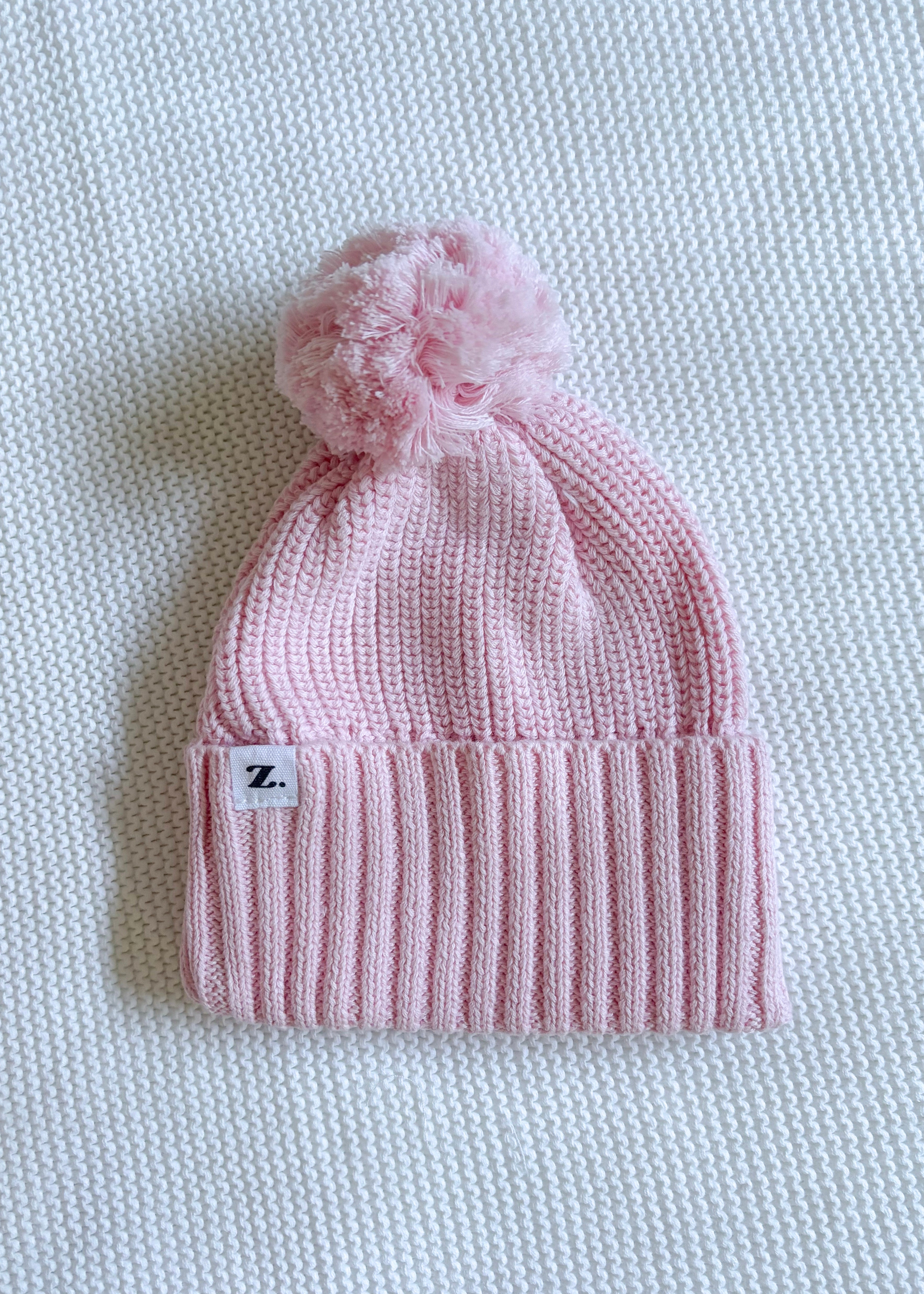 Pom Pom Beanie - Blush