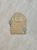 Announcement Plaque - Baby Boy