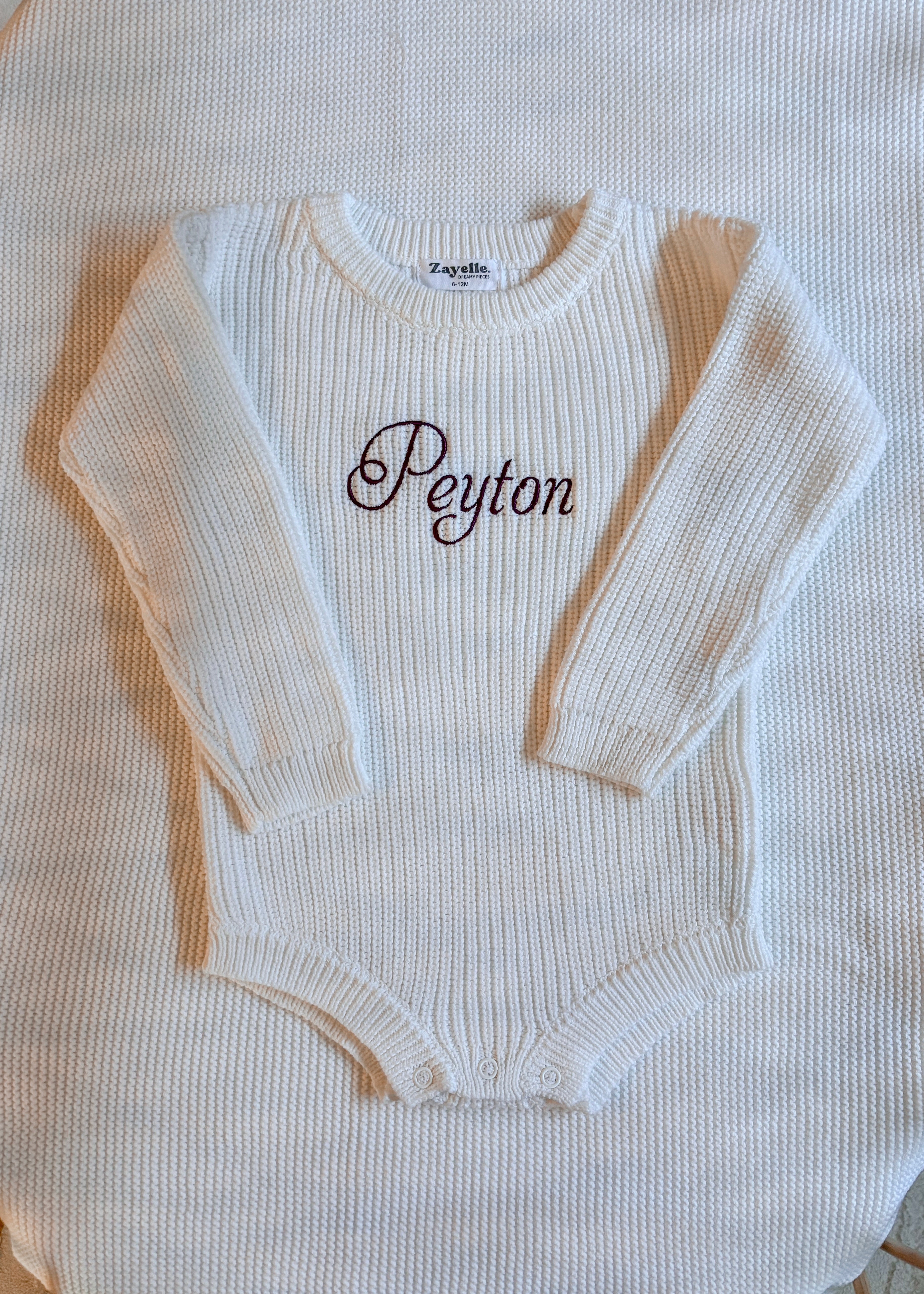Knitted Bodysuit - Milk