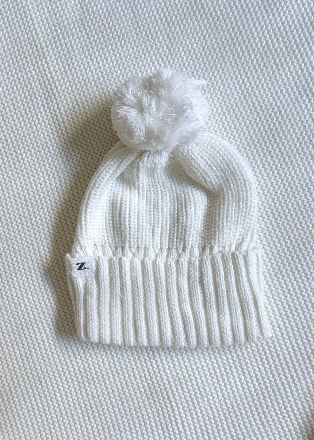 Pom Pom Beanie - Milk
