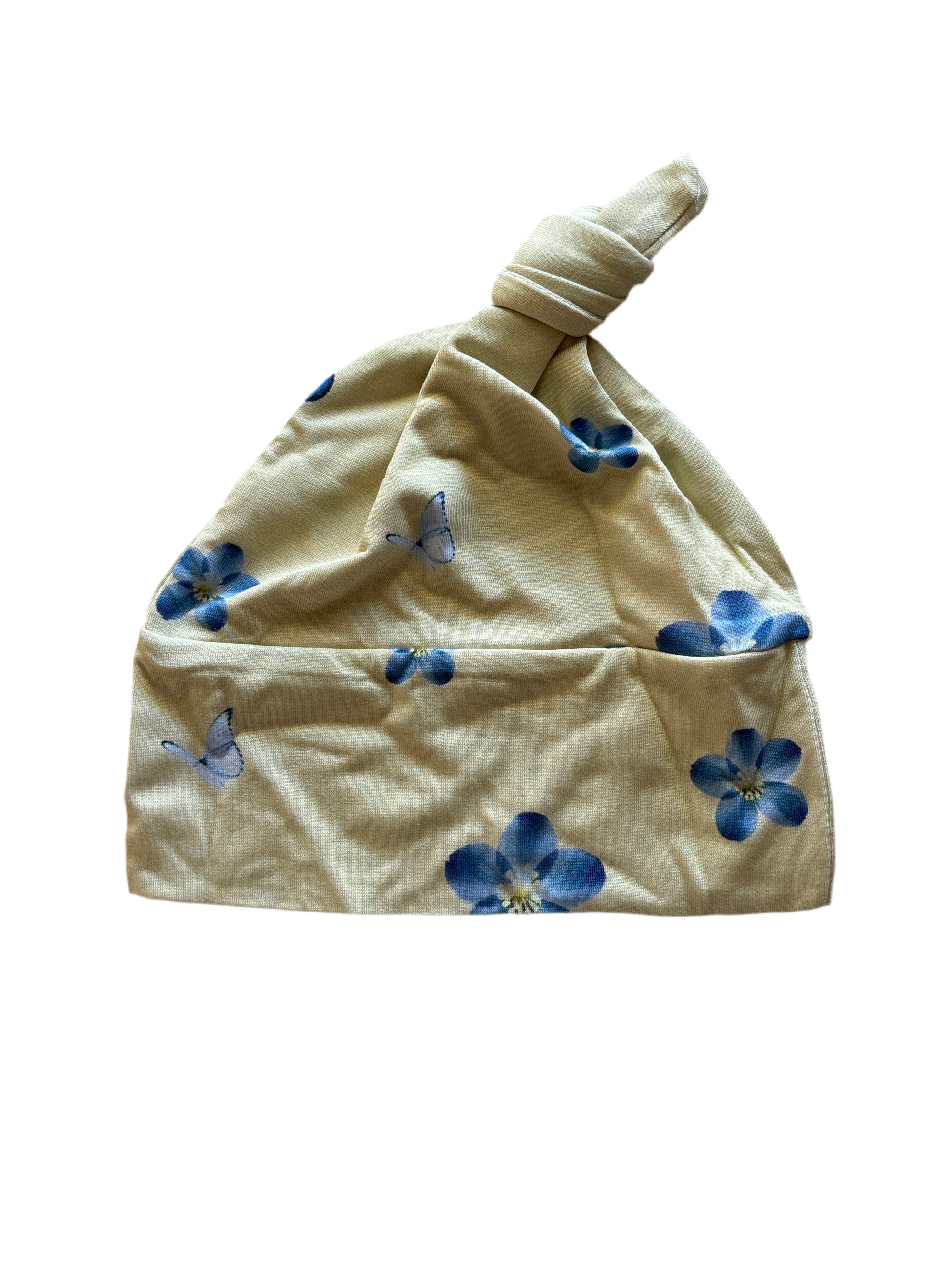 Butter Blossom Top Knot Hat