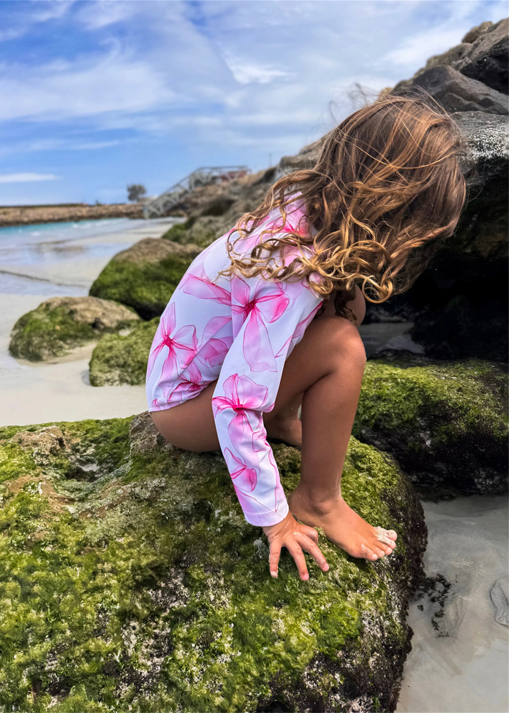 Bows - Long Sleeve Swimsuit
