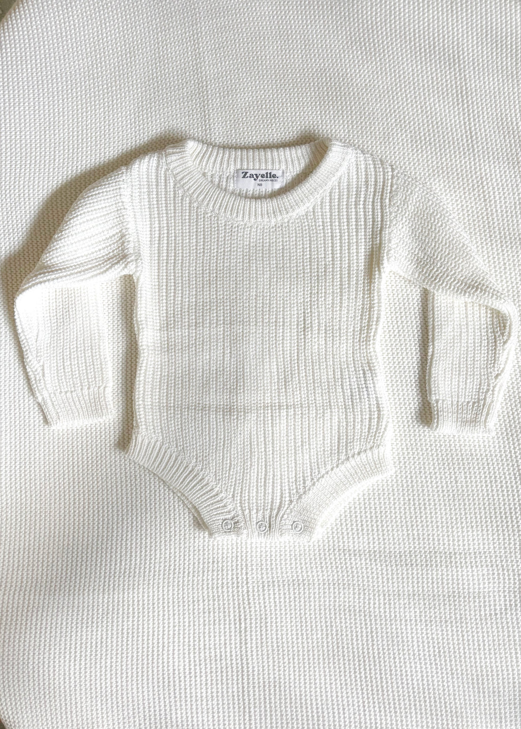 Knitted Bodysuit - Milk