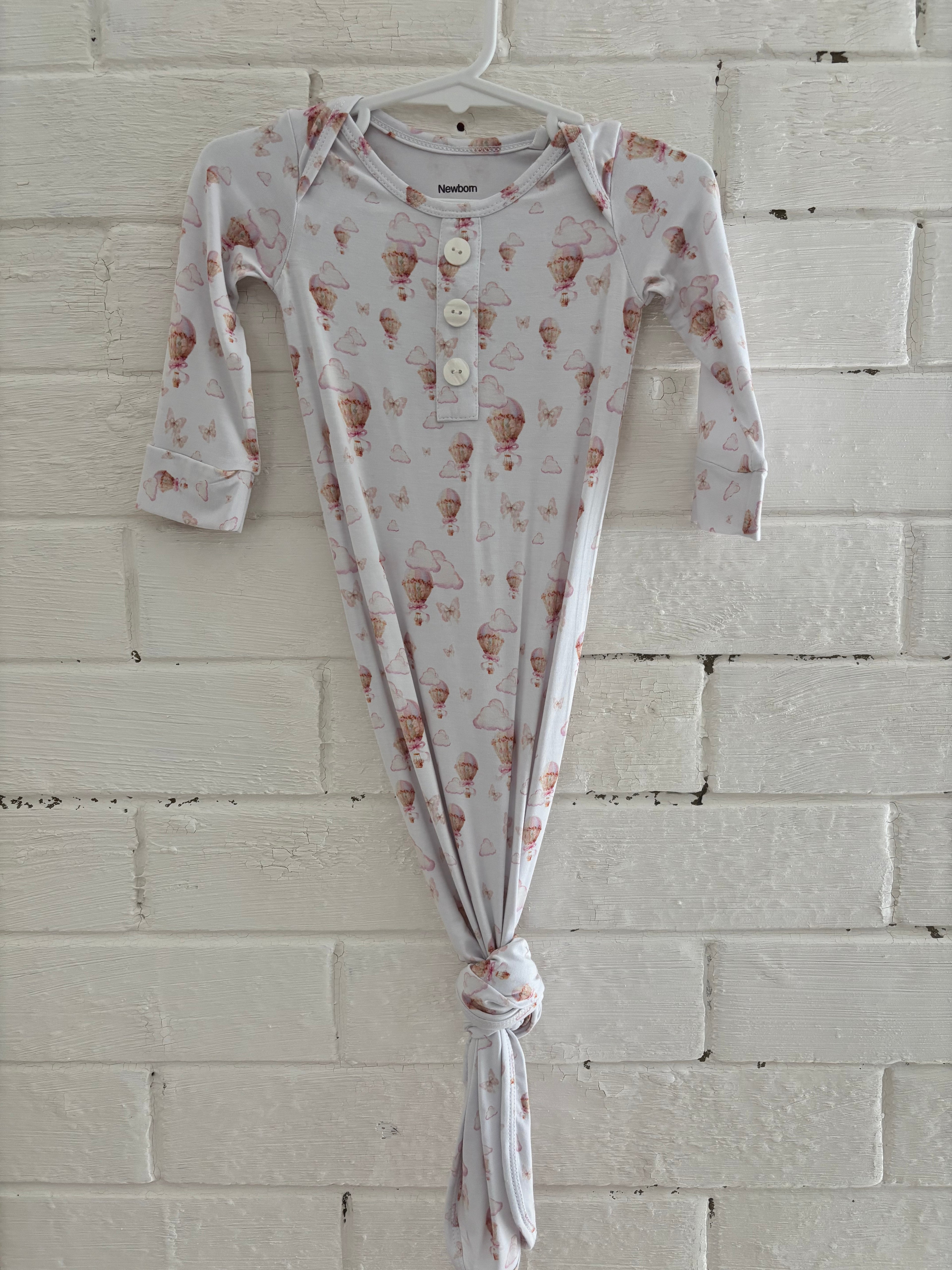 Pink Dreamscape Knotted Gown