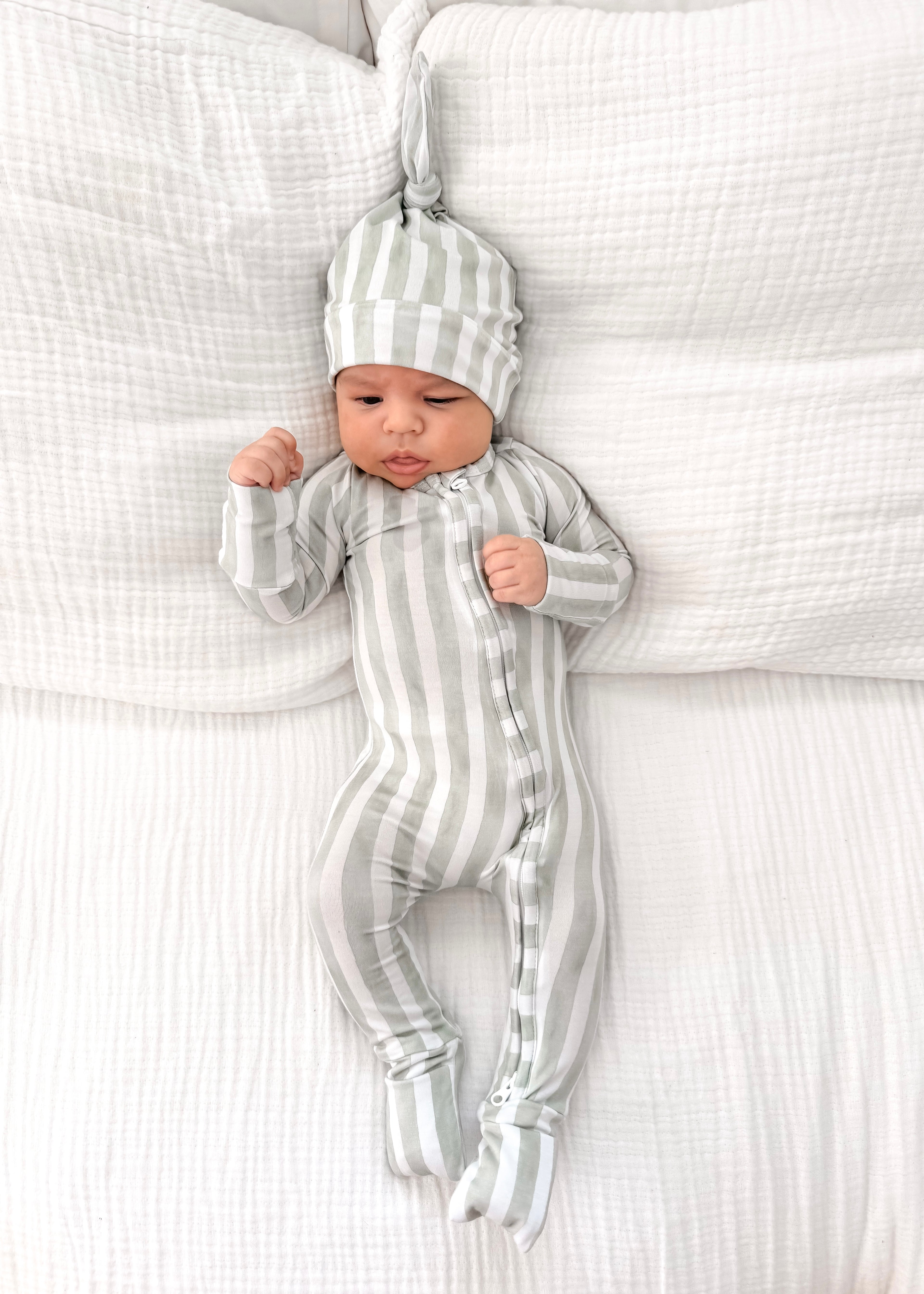 Sage Stripe - Growsuit