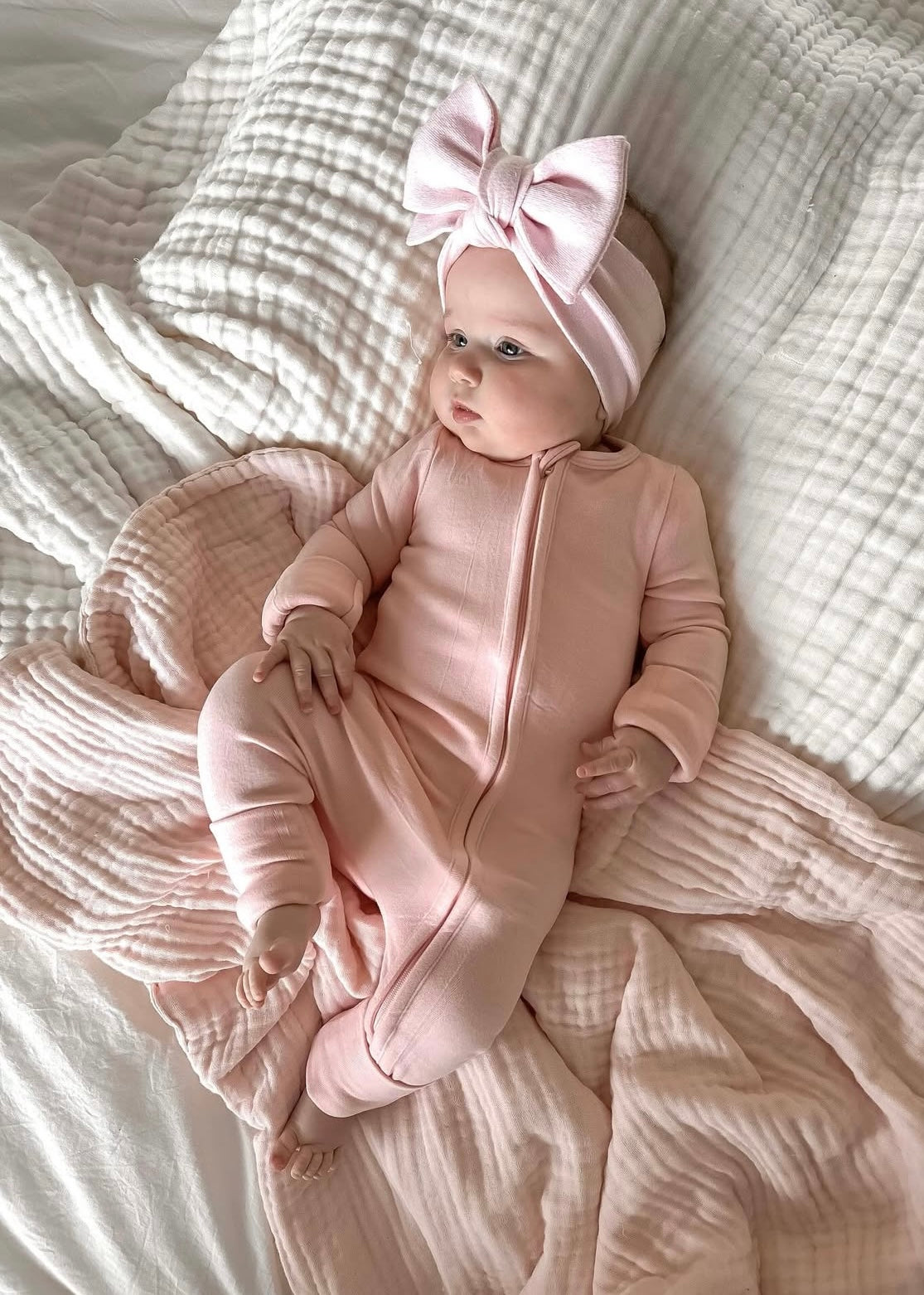 Strawberry Milkshake - Suede Growsuit