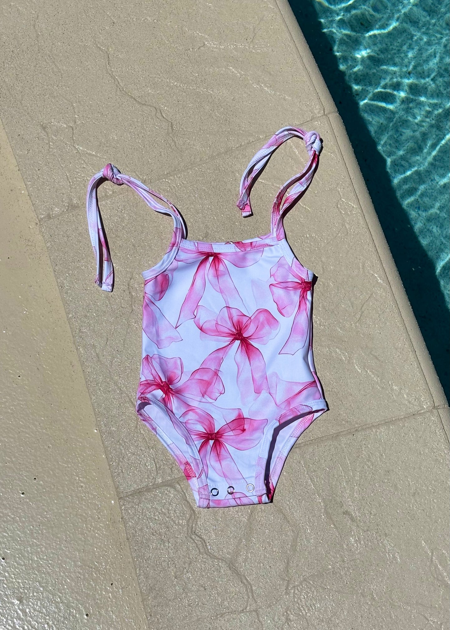 Bows - Shoulder Strap Swimsuit