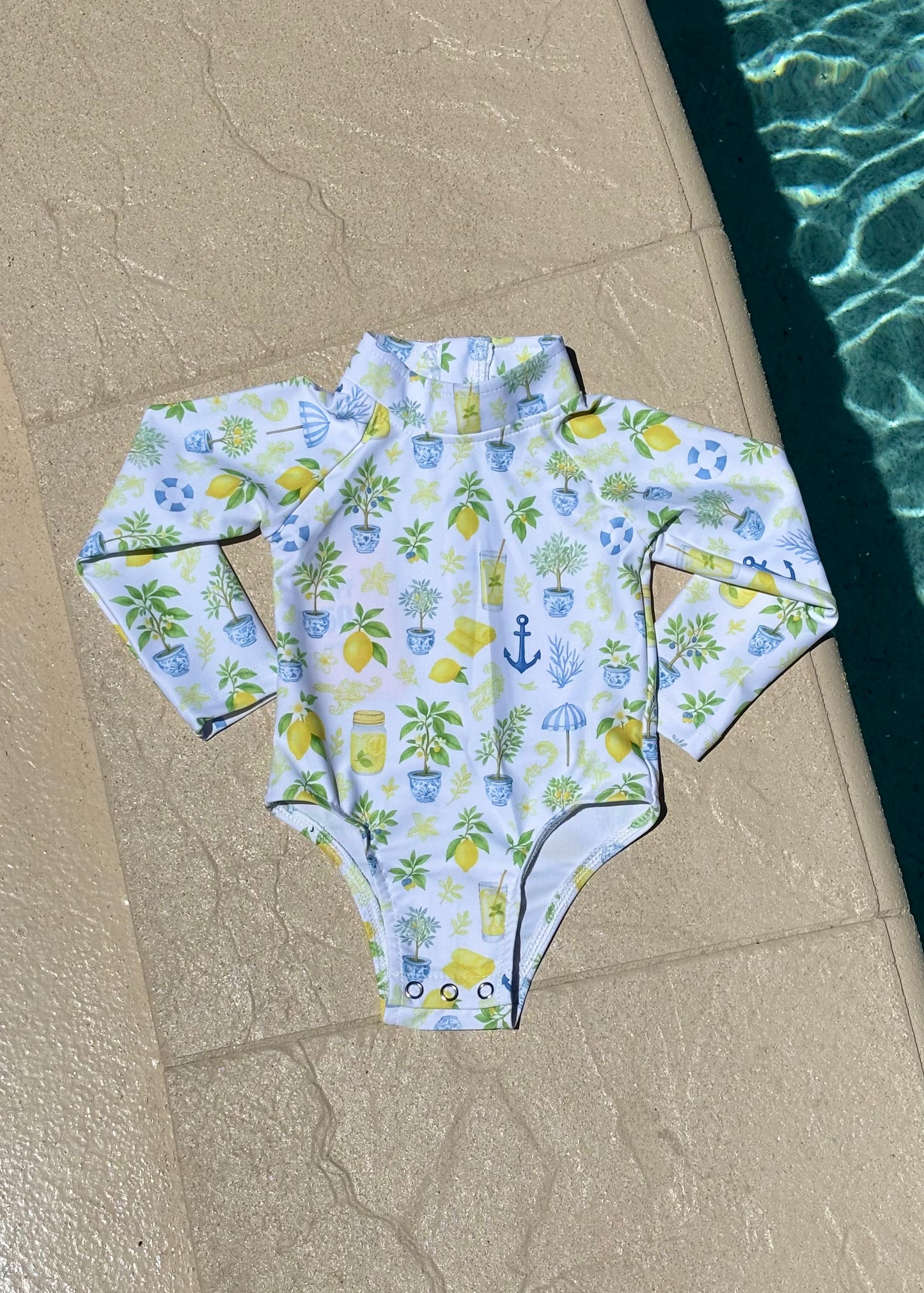 Lemonade - Long Sleeve Swimsuit