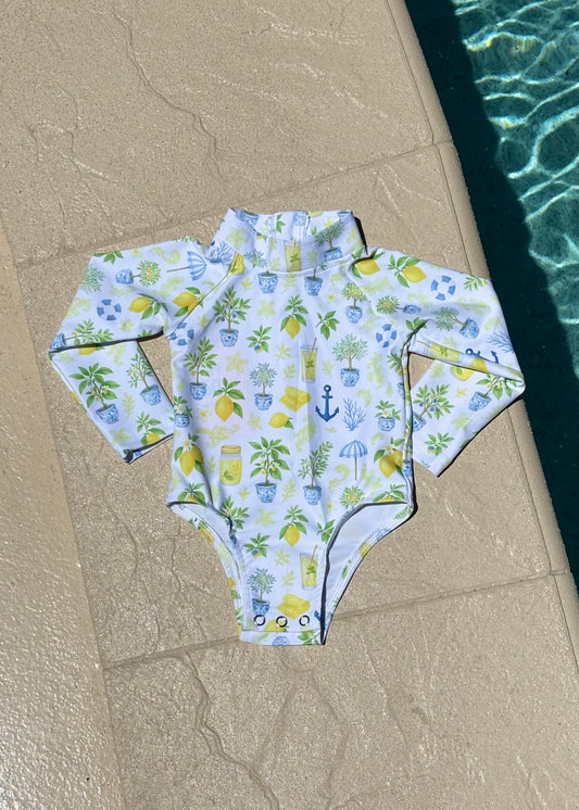 Lemonade - Long Sleeve Swimsuit