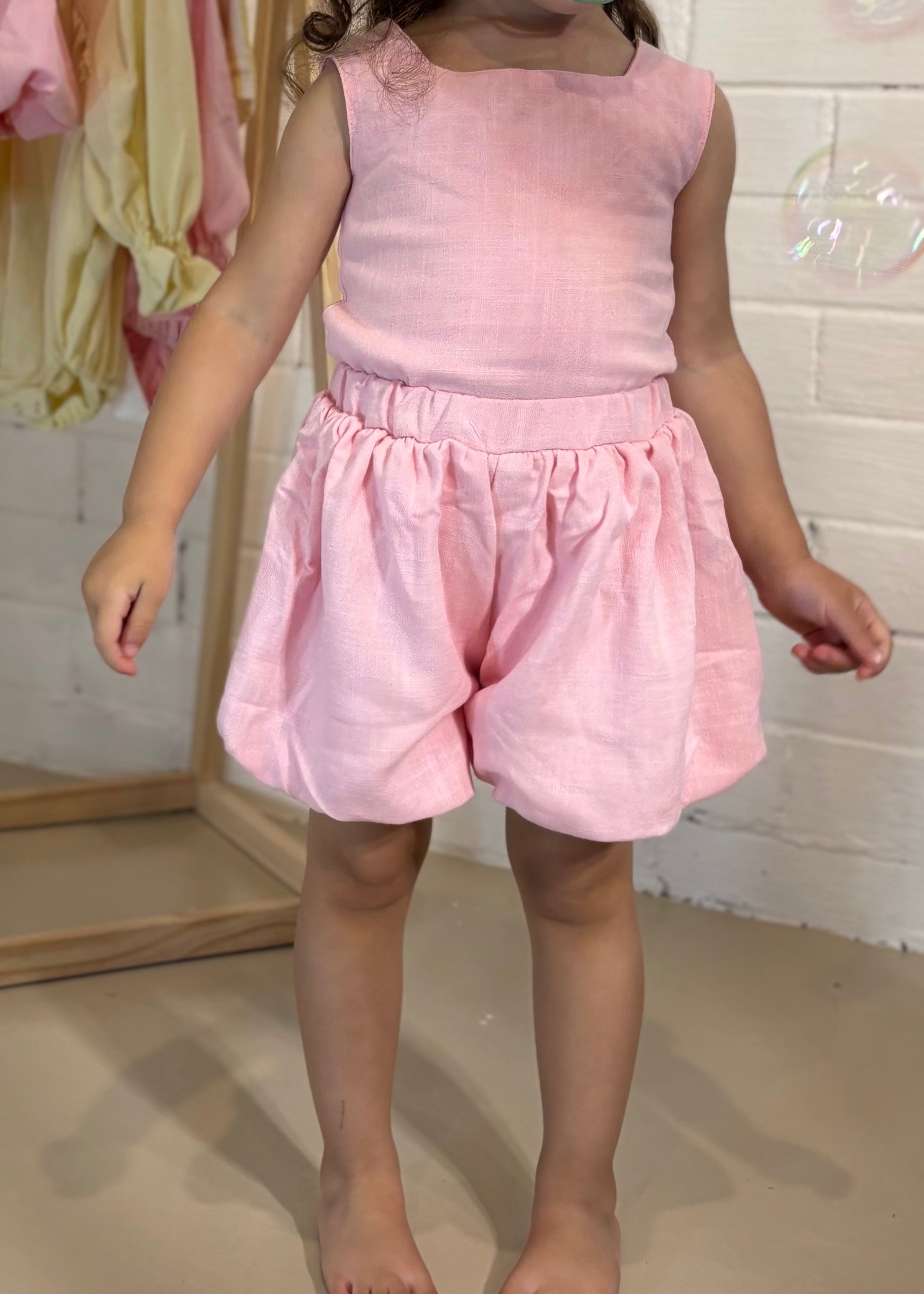 Zayelle Bubble Shorts - Pink