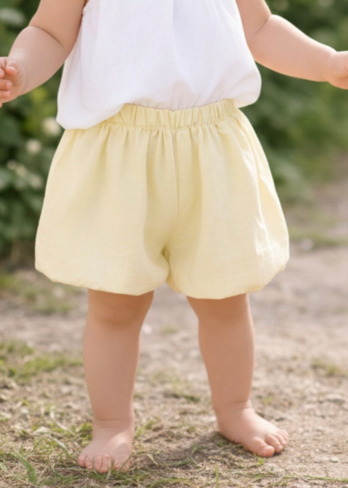 Zayelle Bubble Shorts - Yellow